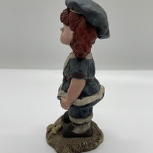 Load image into Gallery viewer, Sarah's Attic 1990 Cupcake Red Hair Girl USA Beach Shells Figurine (Pre-owned)