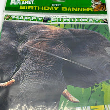 Load image into Gallery viewer, Animal Planet 8-Feet Birthday Banner Plastic