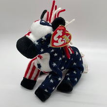 Load image into Gallery viewer, Ty Beanie Baby Lefty 2000 Political Donkey USA Exclusive (Retired)