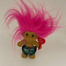 Load image into Gallery viewer, Russ Berries Fushia Pink Hair Troll 3" Shorts You'Re So-O-O Huggable Sign (pre-owned)