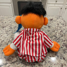 Load image into Gallery viewer, Vtg Sesame Street Sing And Snore Ernie Bedtime 16" Doll Tyco Toy (Pre-owned)