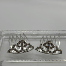 Load image into Gallery viewer, Princess Bling Sparkle Crystal Doll Tiara Hair Comb Crown