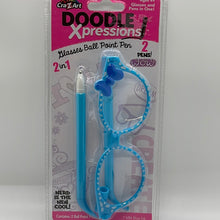 Load image into Gallery viewer, CRA-Z-ART 2014 Doodle Xpressions Decorative Cheetah Bow Glasses & Pens