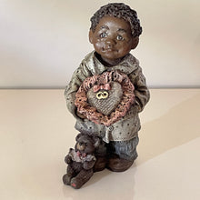 Load image into Gallery viewer, Sarah&#39;s Attic 1990 Pug Ring bearer Black Heritage African Americana Figurine (Pre-owned)
