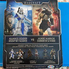 Load image into Gallery viewer, Warcraft Mini Horde Warrior & Alliance Soldier Action Figures (2 Pack)