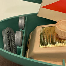 Load image into Gallery viewer, 1960 Singer Green Atomic Case Sewing Buttonhole Maker case #489500 or 489510