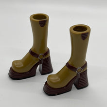 Load image into Gallery viewer, MGA Bratz Doll Meygan Express it Tan & Brown Platform Boot Brown Sole, Buckle High Tops (Pre-owned)