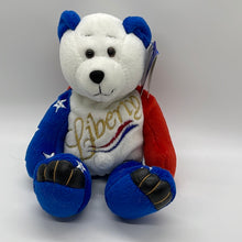 Load image into Gallery viewer, Limited Treasures Liberty USA Bear #4882/5000 8" Plush Bean Bear (pre-owned)