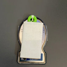 Load image into Gallery viewer, Star Wars 2002 Metal Tag Yoda Episode II Attack of the Clones Backpack Clip Keychain