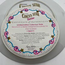 Load image into Gallery viewer, FAO Schwarz 1995 Circus Star Barbie Plate Limited Edition #150339 by Enesco
