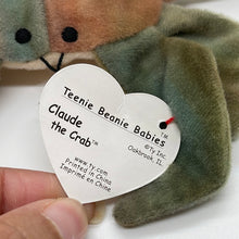 Load image into Gallery viewer, McDonald's 1999 Ty Teenie Beanie Claude the Crab Toy #9 (error on Tag)