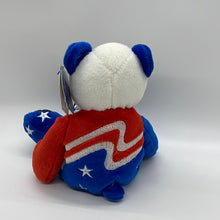 Load image into Gallery viewer, Limited Treasures Liberty USA Bear #4882/5000 8" Plush Bean Bear (pre-owned)