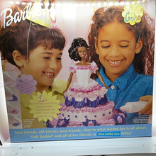 Load image into Gallery viewer, Mattel 1999 Barbie Birthday Celebration Cake Decorating Doll Play Set African American #22903