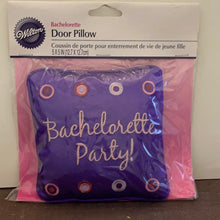 Load image into Gallery viewer, Wilton 2007 Bride's Bachelorette Party! Door Pillow Purple Bridal Party