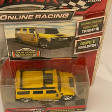 Load image into Gallery viewer, Tracksters 2005 Die Cast 1:64 Premier Ltd Ed Yellow Hummer H2 On-line Racing