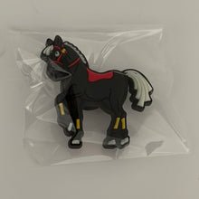 Load image into Gallery viewer, 2014 The Brave Knight Jibbitz™ will fit in Clog type shoes with holes Shoe Charm - Black Horse