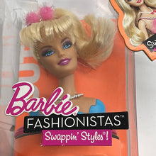 Load image into Gallery viewer, Mattel 2010 Barbie Fashionistas Cutie Swappin' Style Head Bust Swap Out