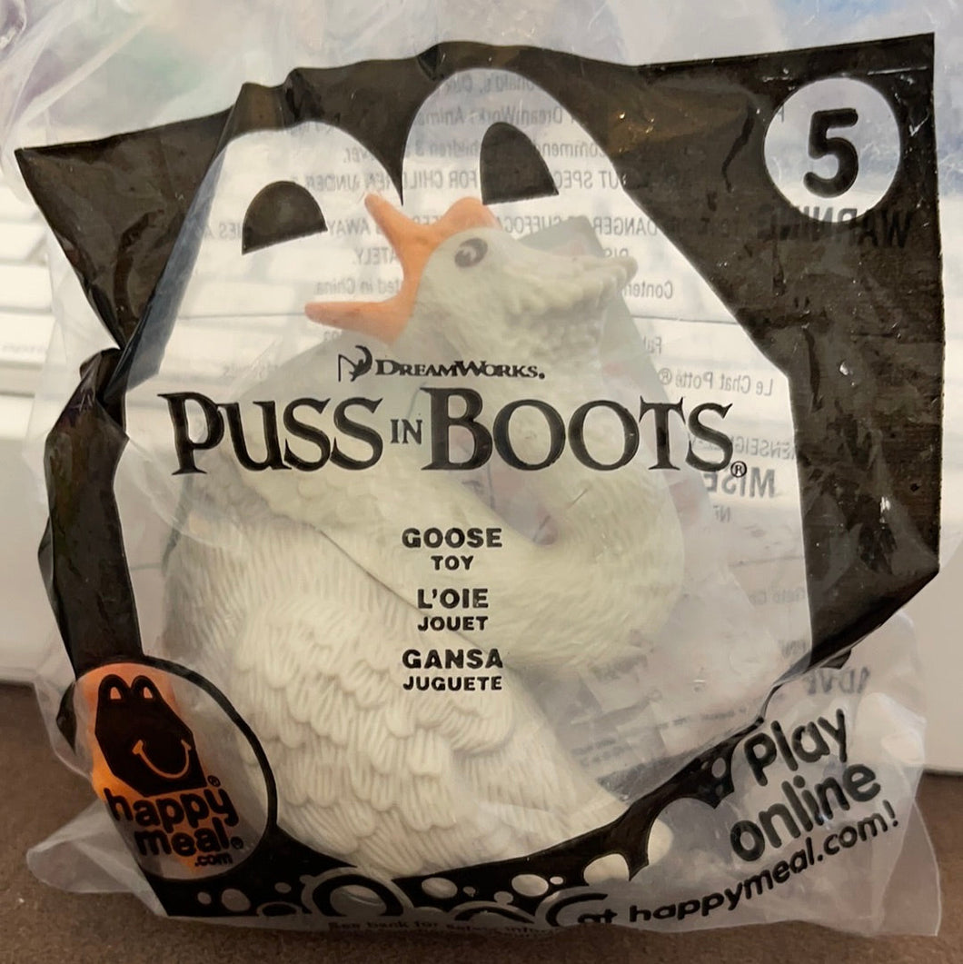 McDonald's 2011 Happy Meal Puss in Boots Puss in Boots Goose Toy #5