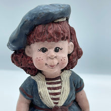Load image into Gallery viewer, Sarah's Attic 1990 Cupcake Red Hair Girl USA Beach Shells Figurine (Pre-owned)