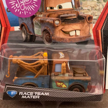 Load image into Gallery viewer, Disney Pixar 2010 Cars Movie Race Team Mater Tow Truck Toy