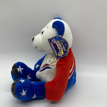 Load image into Gallery viewer, Limited Treasures Liberty USA Bear #4882/5000 8" Plush Bean Bear (pre-owned)