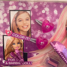 Load image into Gallery viewer, Barbie 2010 Color Hair Pack Lavender Flat Iron Tool & Doll Brush
