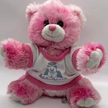 Load image into Gallery viewer, The Bear Factory 2001 Pink Teddy Bear with Angel t-shirt Plush Stuffed Animal (pre-owned)