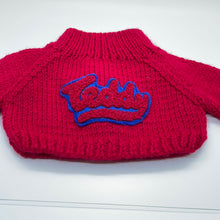 Load image into Gallery viewer, 1997 Build-A-Bear BABW Teddy Red Clothes Knit Sweater (Pre-owned)