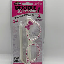 Load image into Gallery viewer, CRA-Z-ART 2014 Doodle Xpressions Decorative Cheetah Bow Glasses & Pens