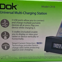 Load image into Gallery viewer, Dok 3-Port Smartphone Charger With Speaker & Alarm Clock