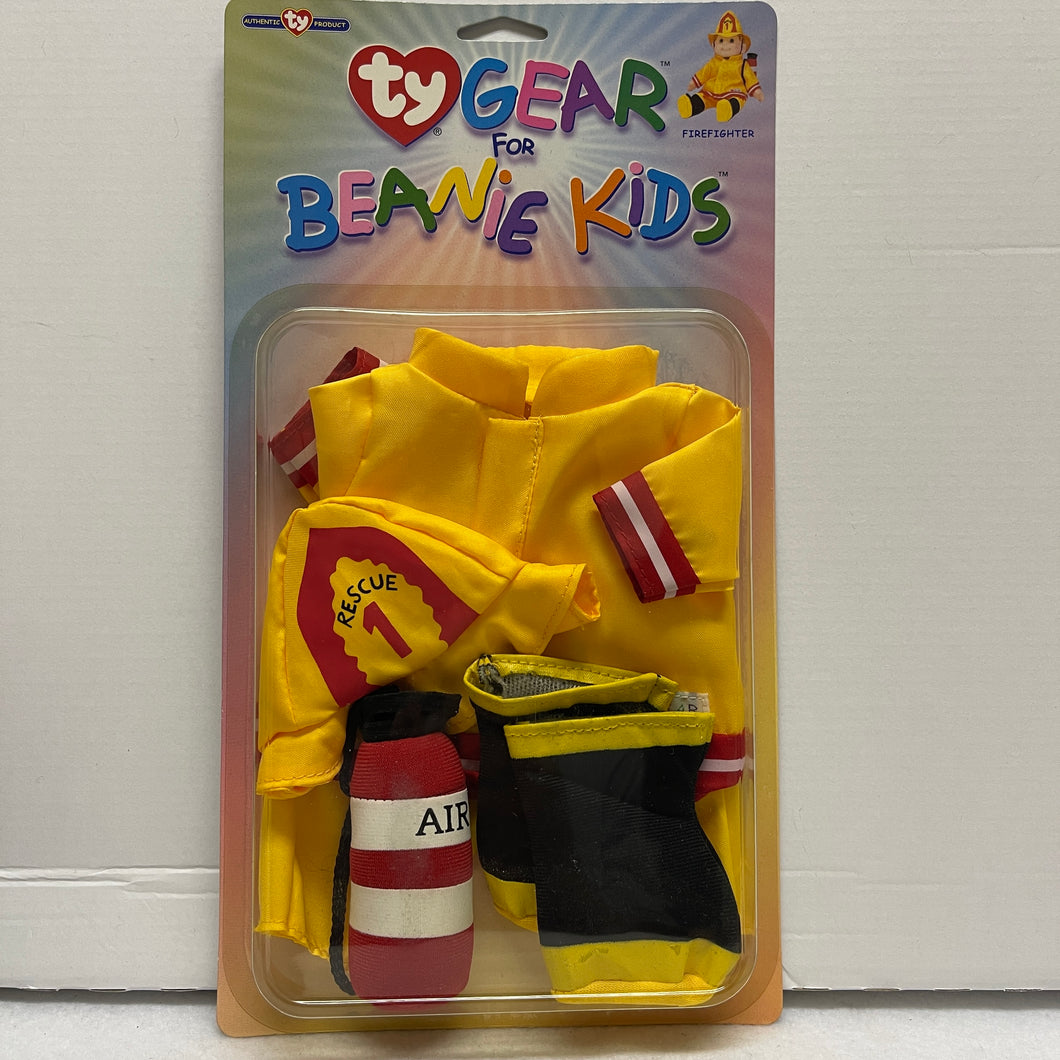 Ty Gear for Beanie Babies Kids Rescue Firefighter Outfit Clothing (Retired)