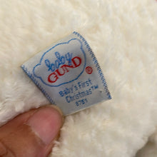 Load image into Gallery viewer, Gund Baby's First Christmas White Teddy Bear Plush 8" (Pre-owned) #8751
