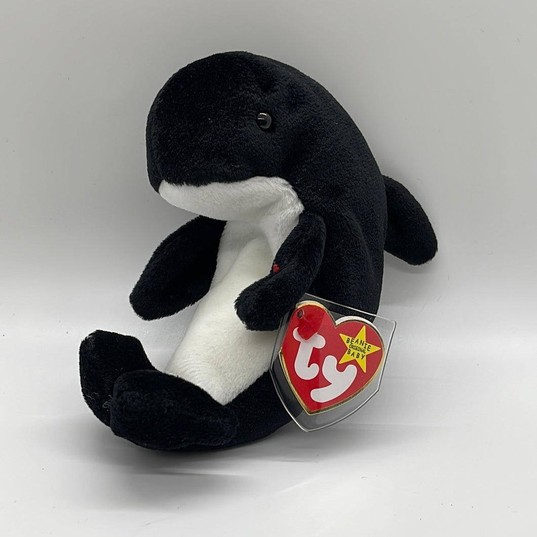 Ty Beanie Babies Waves The Orca Whale (Retired)