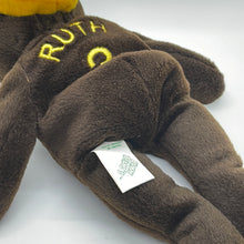 Load image into Gallery viewer, Salvino 1998 MLB Beano's Bammers Babe Ruth #3 Chocolate Teddy Bear (Pre-owned)