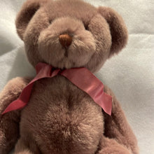 Load image into Gallery viewer, Russ Berrie Bear Hugs 16" Large Bean Mauve Teddy Bear Plush #7985 (Pre-Owned)