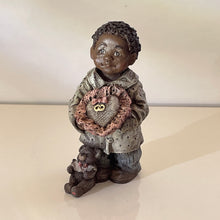 Load image into Gallery viewer, Sarah's Attic 1990 Pug Ring bearer Black Heritage African Americana Figurine (Pre-owned)