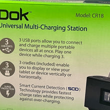 Load image into Gallery viewer, Dok 3-Port Smartphone Charger With Speaker & Alarm Clock