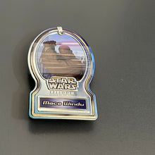 Load image into Gallery viewer, Star Wars 2002 Metal Tag Mace Windu Episode II Attack of the Clones Bacack Clip