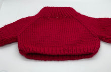 Load image into Gallery viewer, 1997 Build-A-Bear BABW Teddy Red Clothes Knit Sweater (Pre-owned)