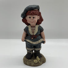 Load image into Gallery viewer, Sarah's Attic 1990 Cupcake Red Hair Girl USA Beach Shells Figurine (Pre-owned)