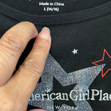 Load image into Gallery viewer, American Girl Place New York Black Fashion Short sleeves Tunic Top 18/20