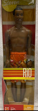 Load image into Gallery viewer, Mattel 2002 Rio de Janeiro Steven  Friend of Barbie Peach Swim trunks Doll #56885