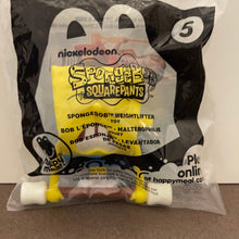 Load image into Gallery viewer, McDonald's 2012 Nickelodeon Spongebob Weightlifter Toy #5