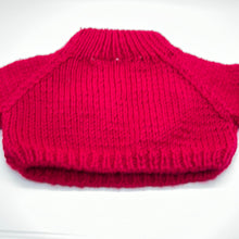Load image into Gallery viewer, 1997 Build-A-Bear BABW Teddy Red Clothes Knit Sweater (Pre-owned)