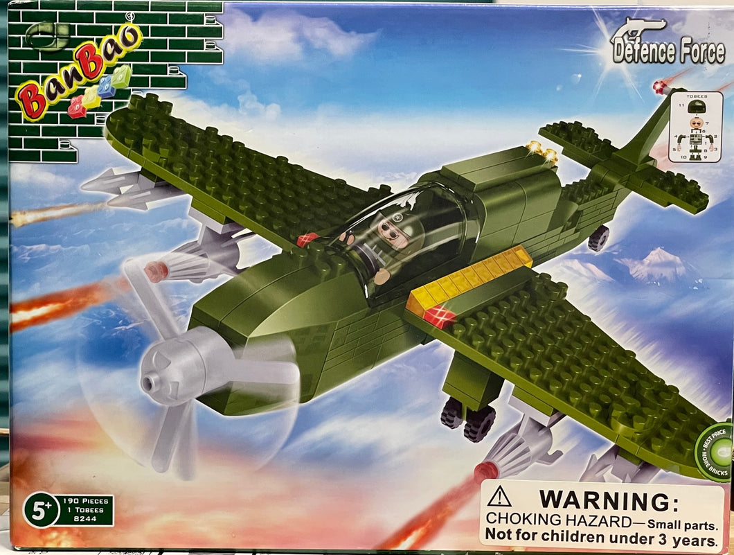 BanBao Defence Force Single Engine Toy Building Set, 190-Piece #8244