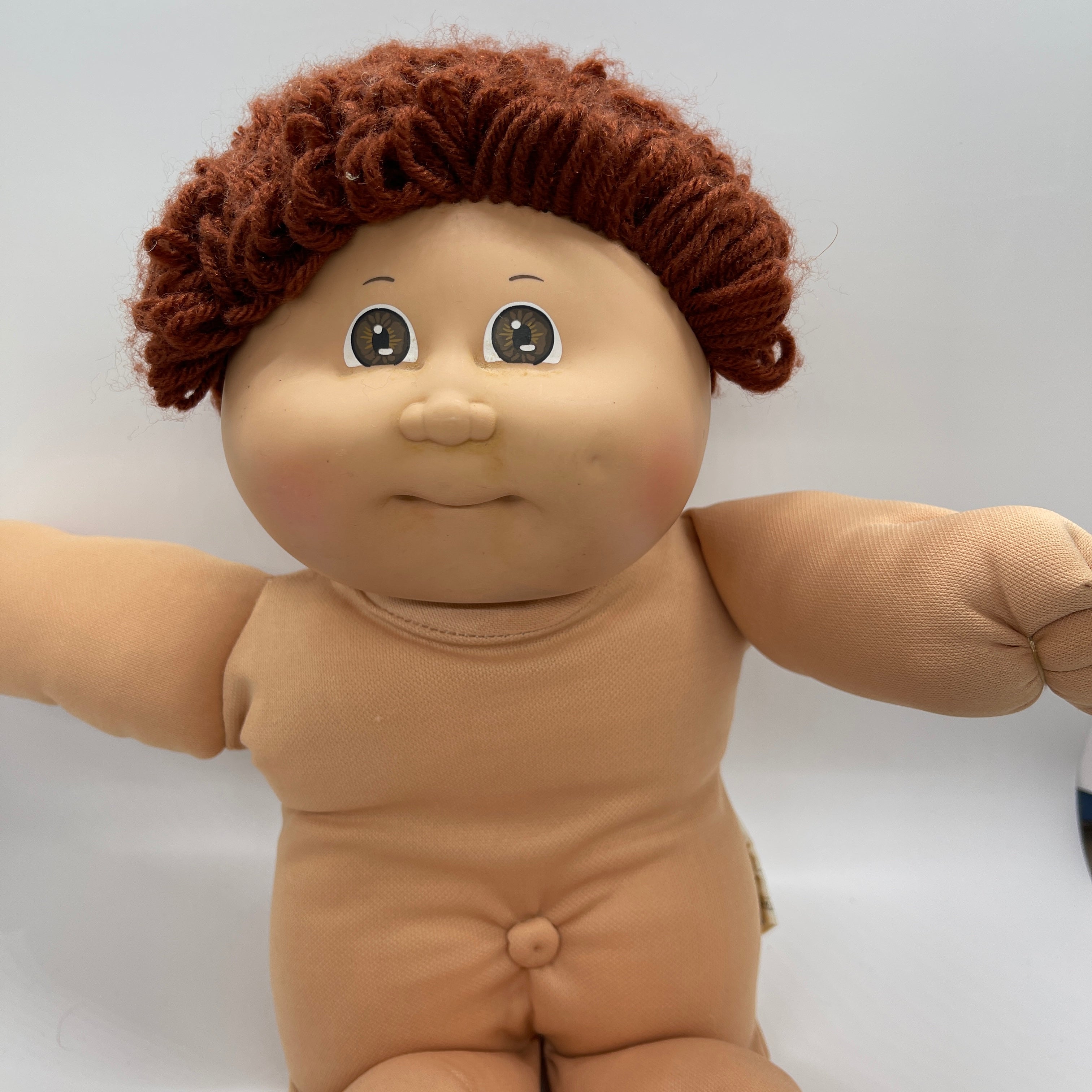 Doll Toy Brown Cabbage Patch Doll Boy Vtg 1982 Coleco Cabbage