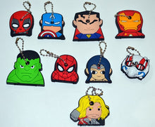 Load image into Gallery viewer, Cartoon Superhero Comics Rubber Key Covers  Keychain