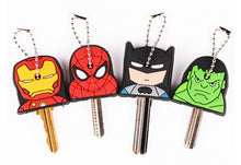 Load image into Gallery viewer, Cartoon Superhero Comics Rubber Key Covers  Keychain