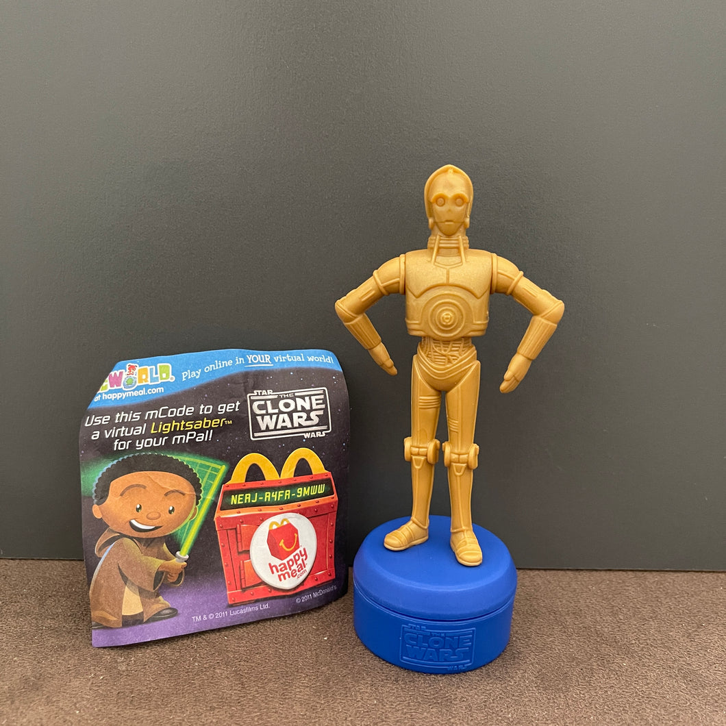 McDonald's 2011 Happy Meal Star Wars C-3PO Keeper Toy #6