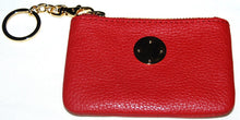Load image into Gallery viewer, Onna Ehrlich Embossed Leather Coin Purse Zipper Wallet with Keyring
